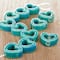 Turquoise Ceramic Heart Beads, 14mm by Bead Landing&#x2122;